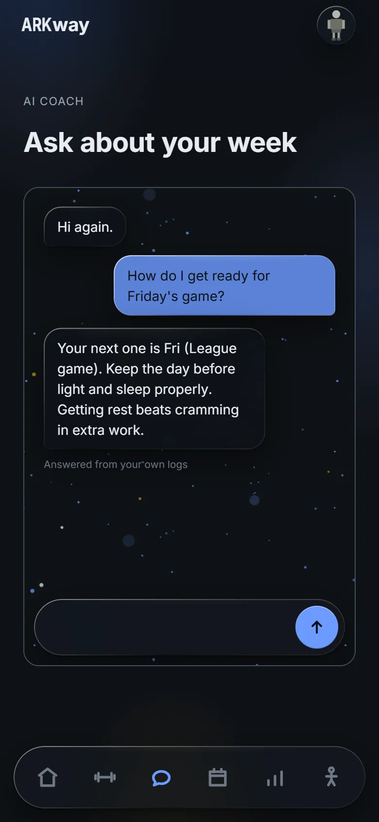 The Coach answering how to get ready for Friday's game.